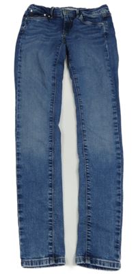 Modré skinny teplákové rifle Pepe Jeans