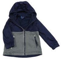 Tmavomodro-šedá softshellová funkční bunda s kapucí ACTIVE TOUCH