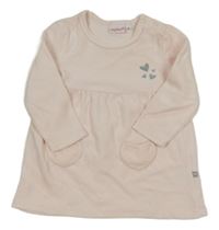 Světlerůžové sametové šaty se srdíčky Liegelind