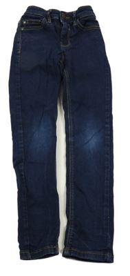 Tmavomodré skinny rifle Next