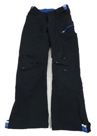 Černé sofsthellové kalhoty Quechua