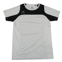 Bílo-černé funkční sportovní tričko s logem erima