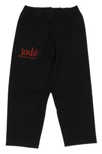 Černé capri legíny s nápisy