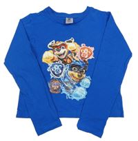Cobaltově modré triko s PAW PATROL nickelodeon