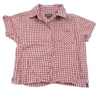 Červeno-bílá kostkovaná košile Maine 