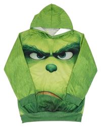 Zelená mikina s Grinchem a kapucí