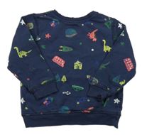 Tmavomodrá mikina s obrázky George