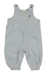 Světlemodré manšestrové podšité laclové kalhoty