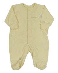 Světležlutý overal s medvědem Next