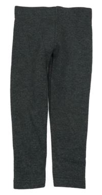 Tmavošedé melírované zateplené legíny Primark