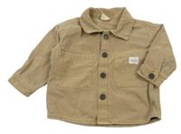 Hnědá riflová košilová bunda H&M