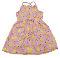Růžové šaty s ovocem Dopodopo