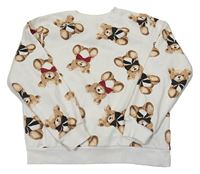 Krémová mikina s medvědy H&M