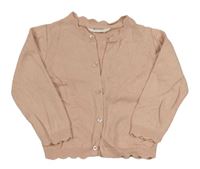Světlerůžový propínací lehký svetr Primark