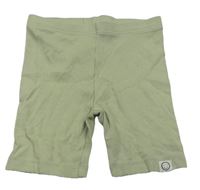 Khaki žebrované elastické kraťasy zn. George