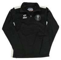 Černá sportovní mikina s potiskem 