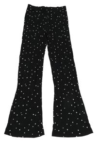 Černé flare legíny s hvězdičkami Next