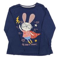 Tmavomodré triko s králíkem M&S