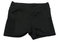 Černé sportovní kraťasy shein