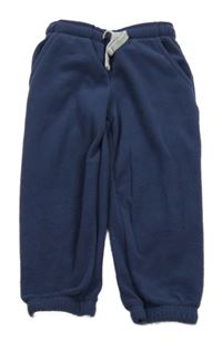 Tmavomodré fleecové tepláky Carter's