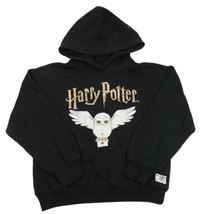 Černá mikina s Hedvikou a kapucí - Harry Potter