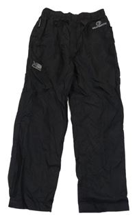 Černé šusťákové funkční kalhoty s logem Karrimor
