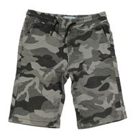 Šedé army riflové kraťasy Primark