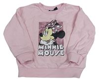 Růžová mikina s Minnie Primark