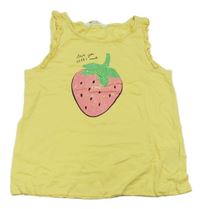 Žlutý top s jahodou H&M