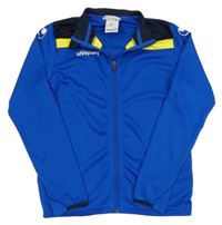 Modro-žlutá propínací sportovní mikina zn .uhlsport