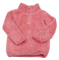 Růžová plyšová mikina Mountain Warehouse