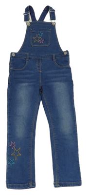 Modré teplákové laclové skinny rifle s hvězdami Nutmeg