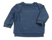 Tmavomodrá mikina s nápisy George