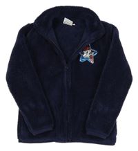 Tmavomodrá plyšová propínací mikina - Tlapková Patrola Nickelodeon