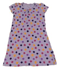 Lila-barevné puntíkaté šaty Jako-o