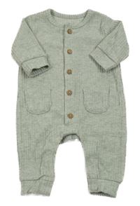 Světlezelený žebrovaný úpletový overal Matalan