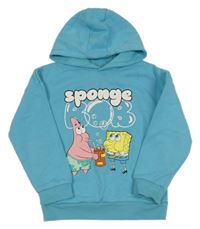 Světlemodrá mikina se Spongeboemem a kapucí Primark