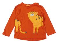 Oranžové triko s gepardem Mothercare
