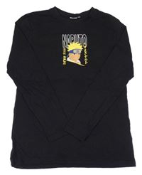 Černé triko s chlapcem - Naruto Primark