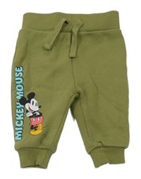 Khaki tepláky s Mickeym Primark