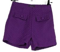 Dámsé purpurové pletené kraťasy Primark 