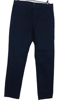 Pánské tmavomodré plátěné kalhoty Asos vel. 32/30