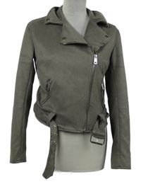 Dámský hnědý semišový crop křivák s páskem New Look 