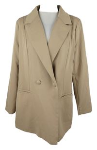Dámský béžový oversize blejzr MissGuided 