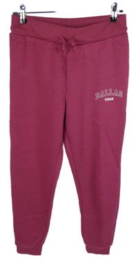 Dámské purpurové tepláky s nápisem Primark 