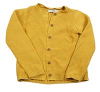 Žlutý propínací svetr M&S