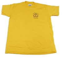 Žluté tričko s potiskem 