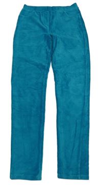 Azurové sametové žebrované tregíny LC Waikiki