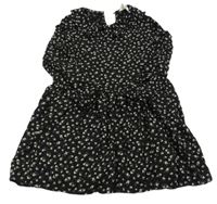 Černé květinové šaty H&M