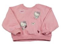 Růžová oversize mikina s Hello Kitty H&M